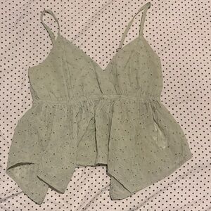 Elegant Green Tank Top